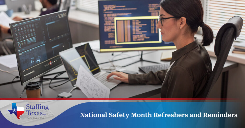 National Safety Month Refreshers and Reminders | Staffing Texas